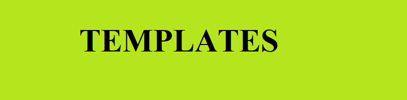 Templates