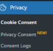 Backend du plugin de Cookie Notice & Compliance for GDPR / CCPA