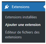 Ajouter des extensions WordPress