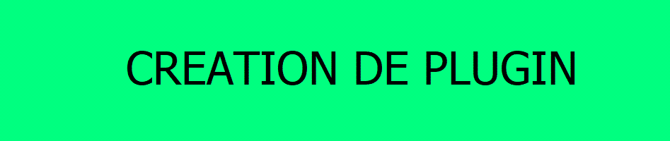 Création de plugin Wordpress
