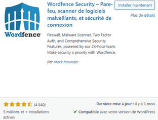 plugin Wordfrence